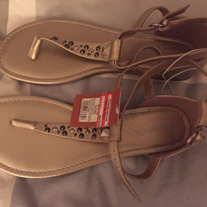 Target embellished flat sandals